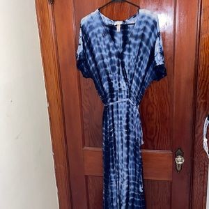 Blue Tie Dye Dress